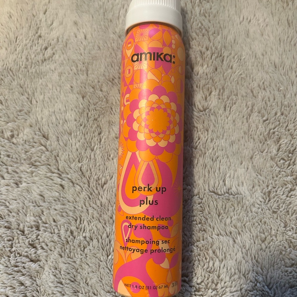 Amika Perk Up Plus Dry Shampoo in Pink and Orange